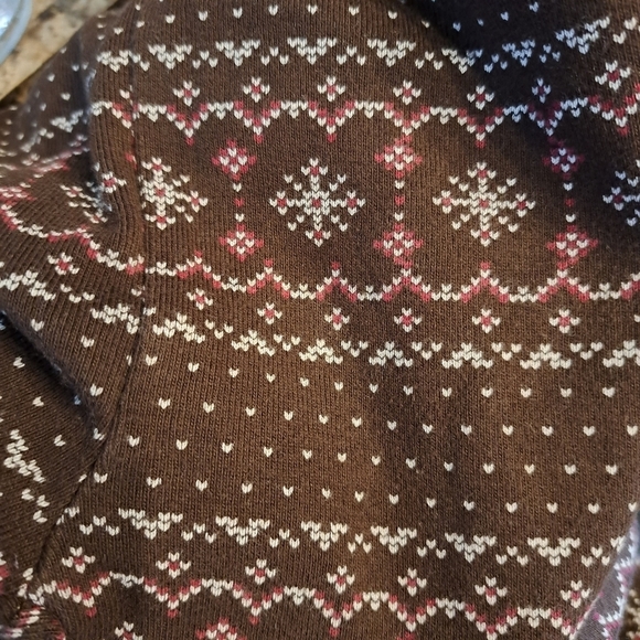 Gymboree girls size 5 brown with snowflake leggings - Picture 3 of 3
